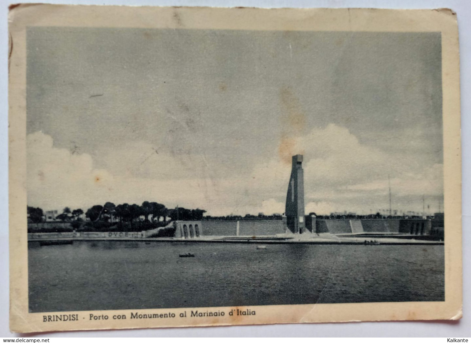 BRINDISI - Porto Con Monumento Al Marinaio D'Italia - Brindisi