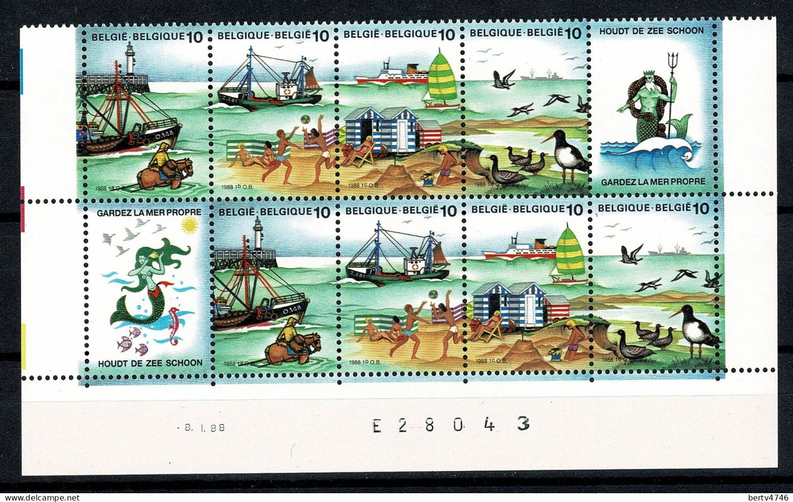 Belg. 1988 OBP/COB 2273B/2276B** MNH - Ungebraucht