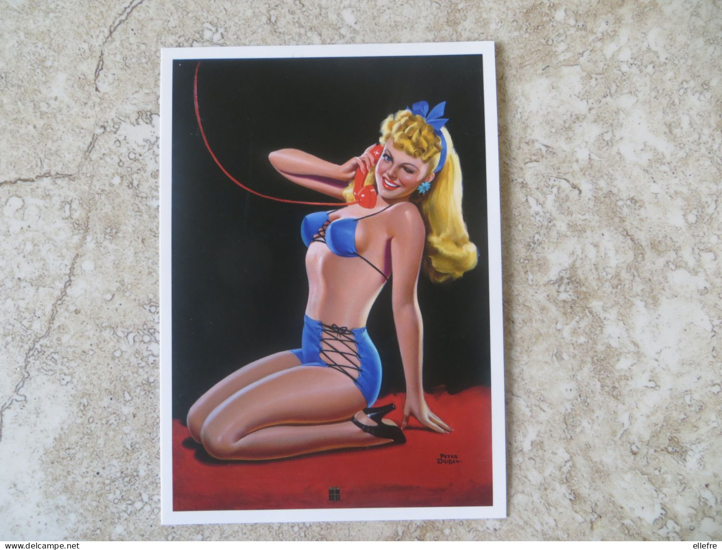 CPM PIN UP AMERICAINE SEXY - Illustrateur PETER  DRIBEN 1945 For The January 1946 Issue Of Eyeful - Edition TASCHEN - Pin-Ups