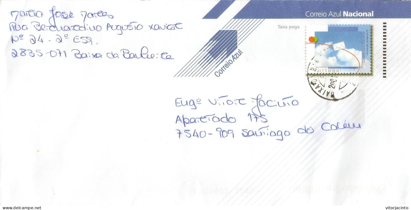 PORTUGAL - National Blue PAP - Enteros Postales