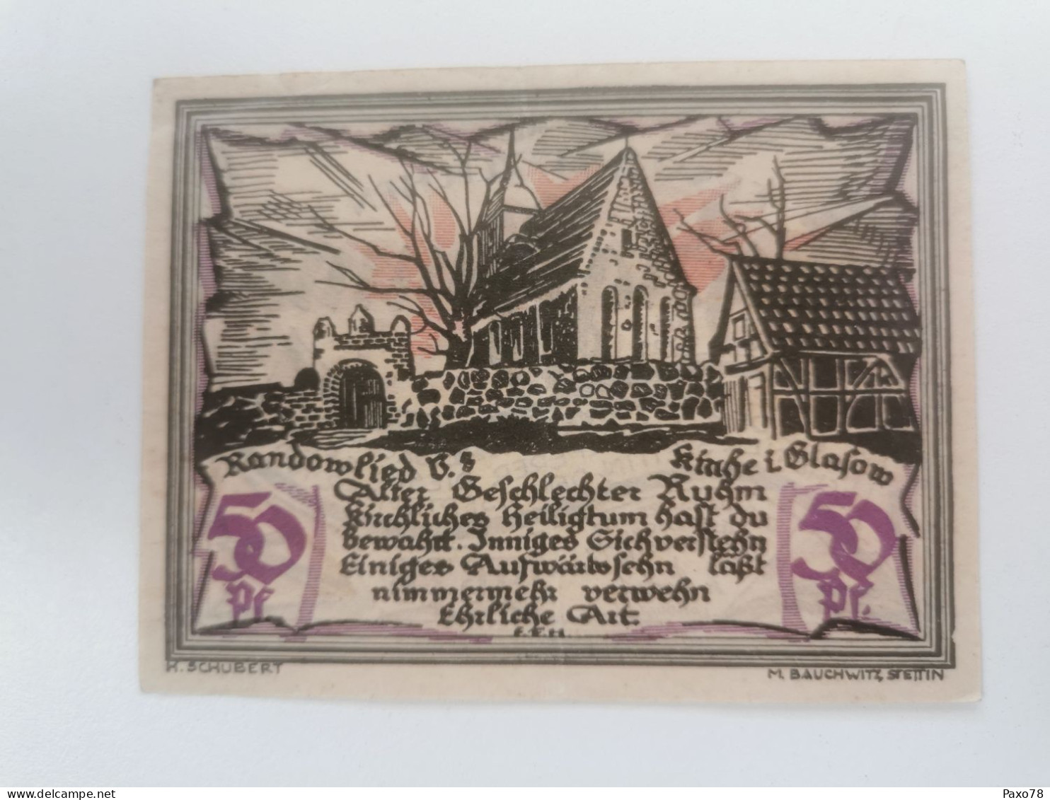 Notgeld, 50 Pfennig Stadt Randower Kreis - Sin Clasificación