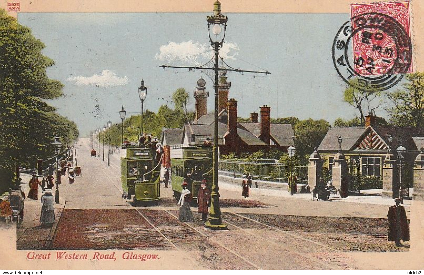 AK Glasgow - Great Western Road - Botanic Gardens -  1913 (68554) - Lanarkshire / Glasgow