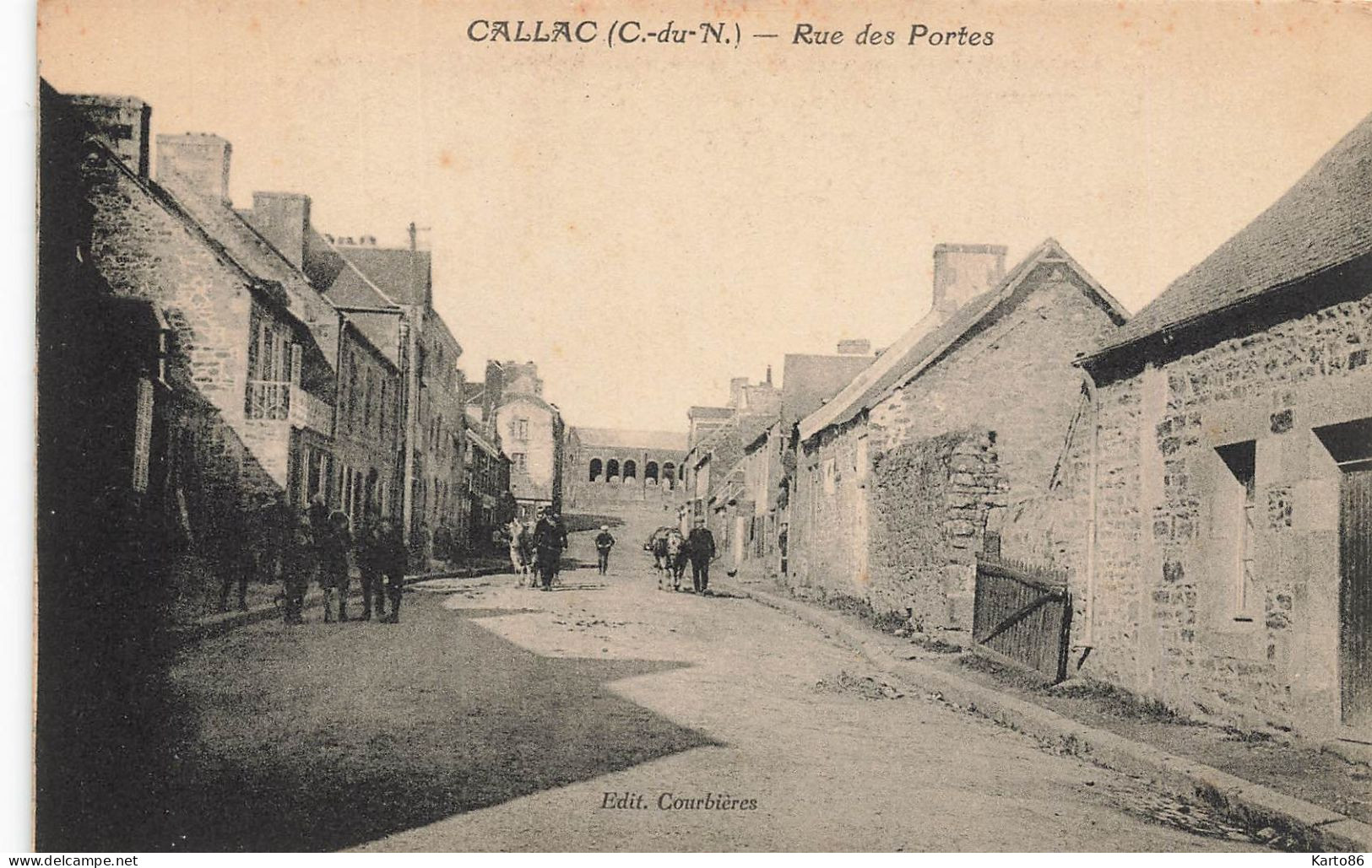Callac * Rue Des Portes * Villageois - Callac