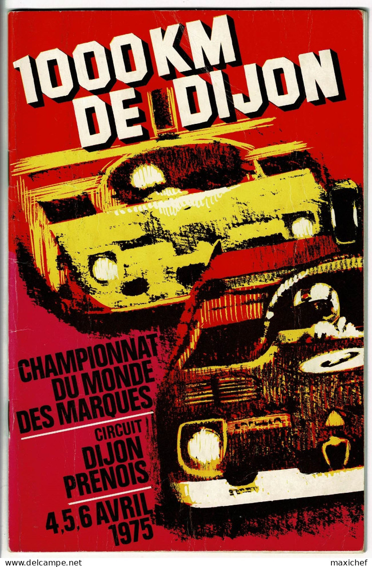 1000 KM Dijon - Championnat Monde Marques, Coupe Renault Elf Gordini, Challenge Formule Renault - 4,5,6 Avril 1975 - Autorennen - F1