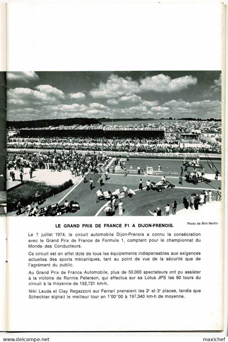 1000 KM Dijon - Championnat Monde Marques, Coupe Renault Elf Gordini, Challenge Formule Renault - 4,5,6 Avril 1975 - Automobile - F1