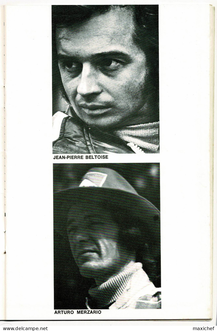 1000 KM Dijon - Championnat Monde Marques, Coupe Renault Elf Gordini, Challenge Formule Renault - 4,5,6 Avril 1975 - Automobile - F1