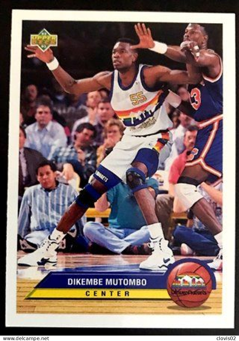 P10 Dikembe Mutombo - Denver Nuggets - Carte Upper Deck 1992-93 McDonald's NBA Basketball - Autres & Non Classés