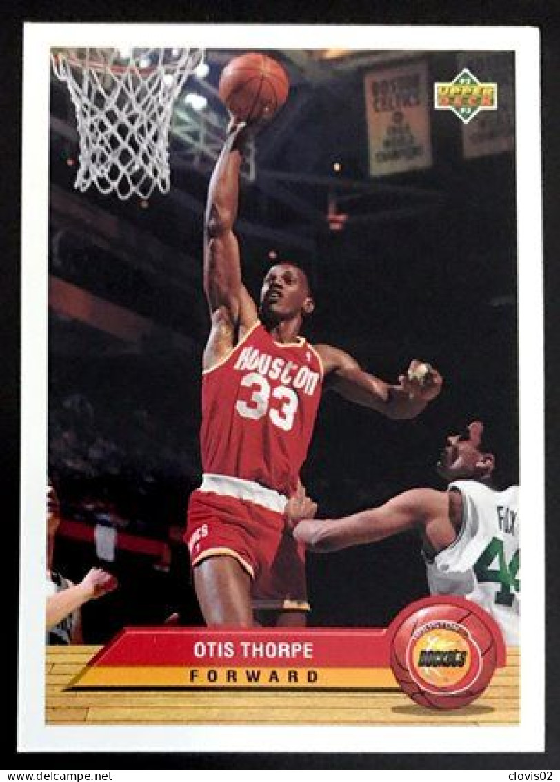 P16 Otis Thorpe - Houston Rockets - Carte Upper Deck 1992-93 McDonald's NBA Basketball - Otros & Sin Clasificación