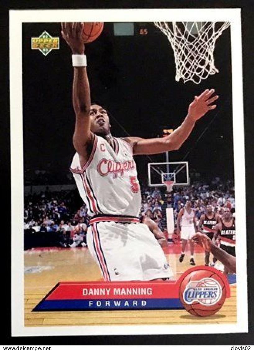 P20 Danny Manning - Los Angeles Clippers - Carte Upper Deck 1992-93 McDonald's NBA Basketball - Andere & Zonder Classificatie