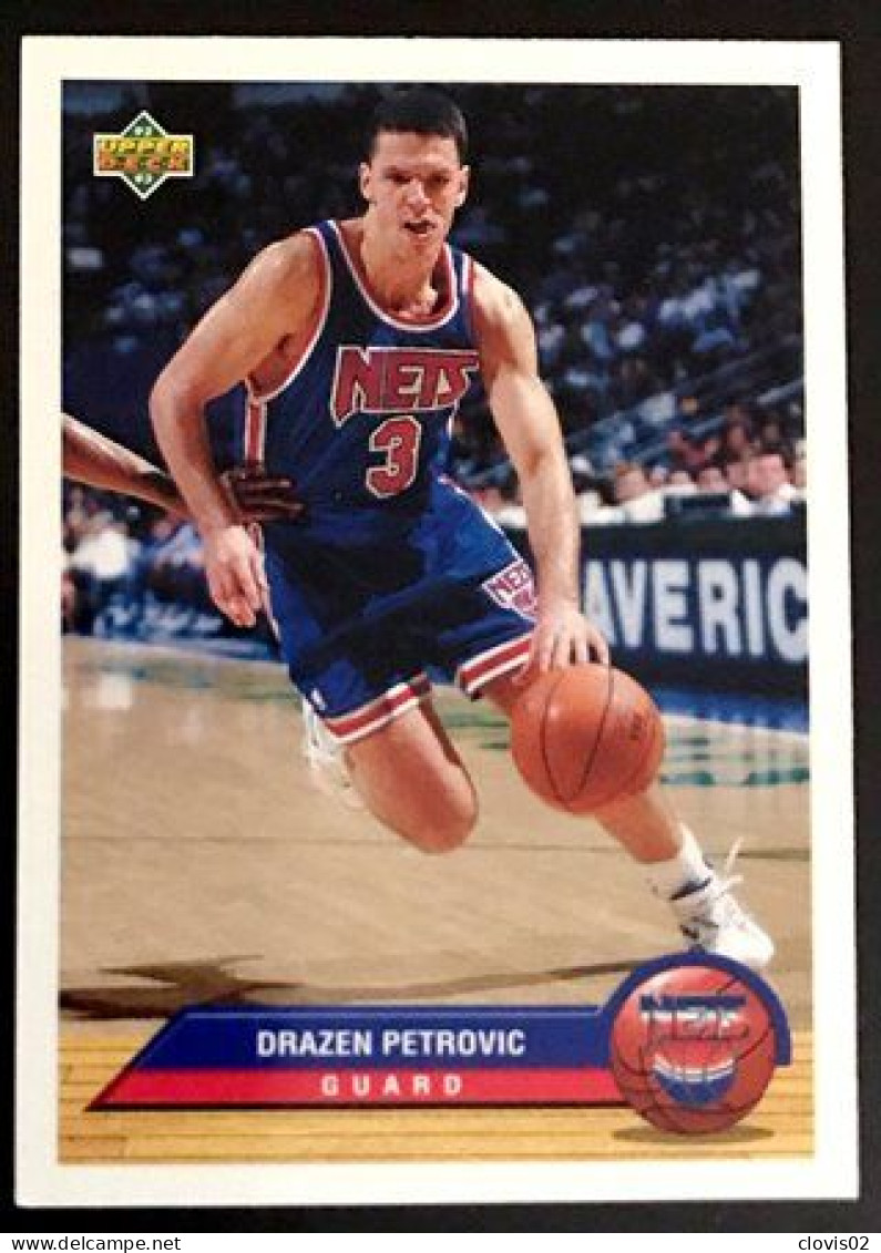 P27 Drazen Petrovic - New Jersey Nets - Carte Upper Deck 1992-93 McDonald's NBA Basketball - Other & Unclassified