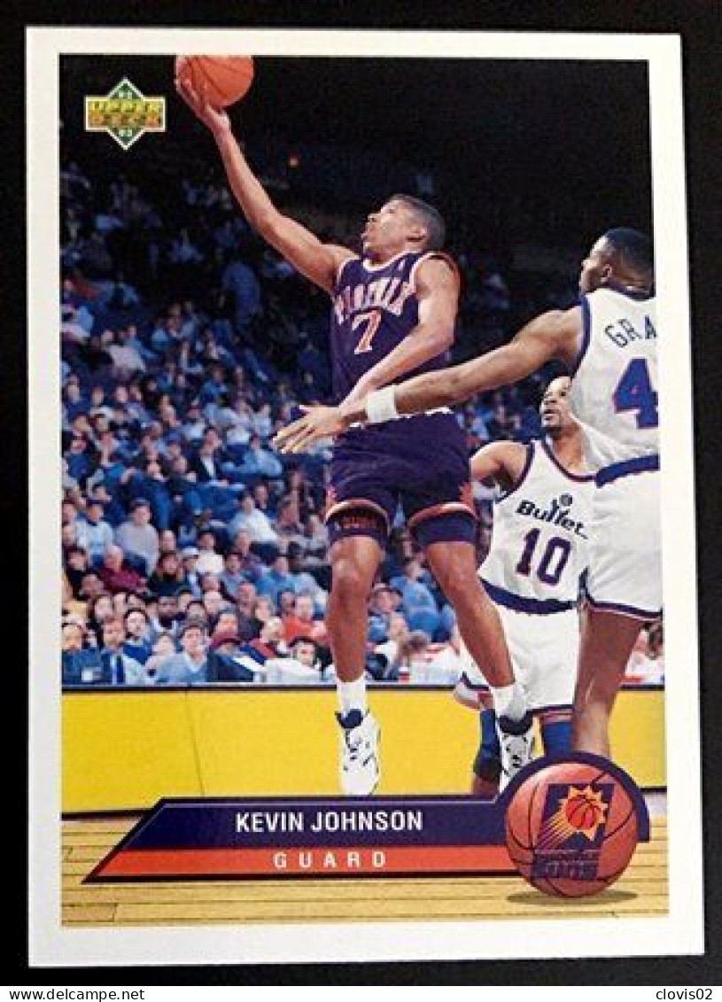 P32 Kevin Johnson - Phoenix Suns - Carte Upper Deck 1992-93 McDonald's NBA Basketball - Otros & Sin Clasificación