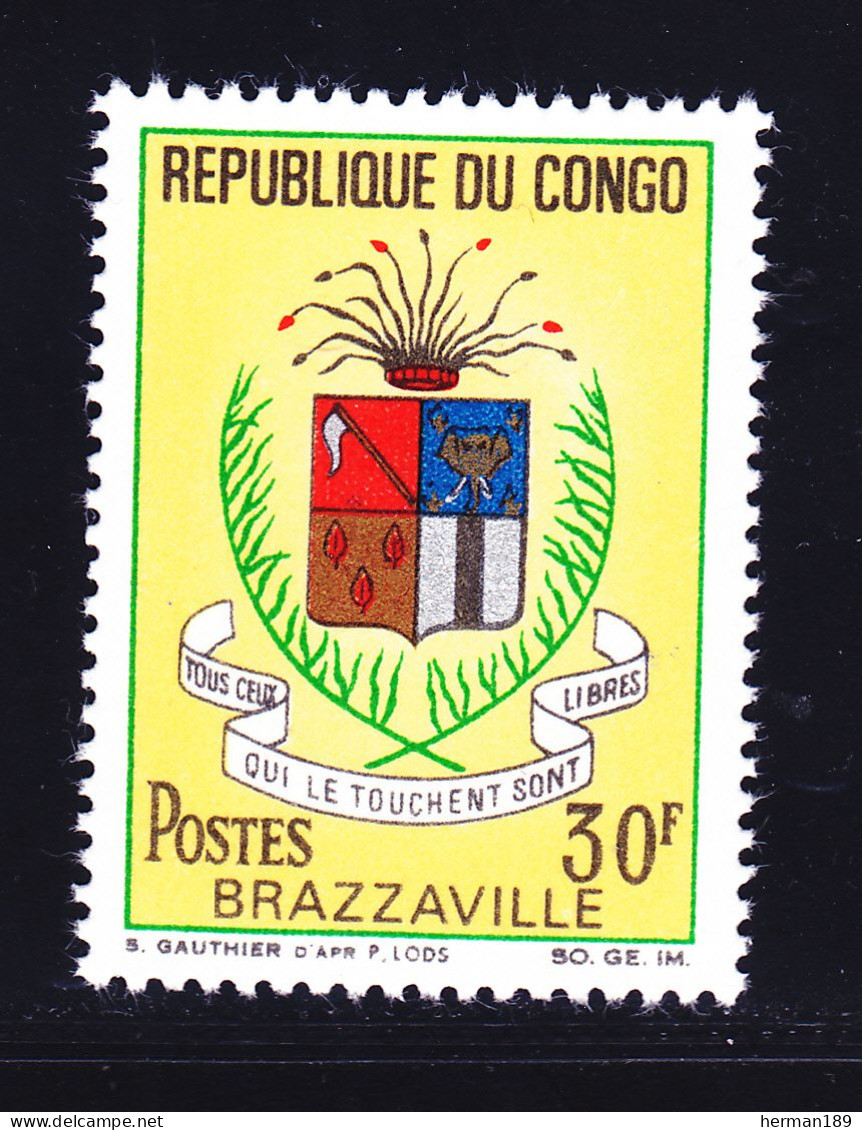 CONGO N°  214 ** MNH Neuf Sans Charnière, TB (D7729) Armoiries De Villes - 1967 - Neufs