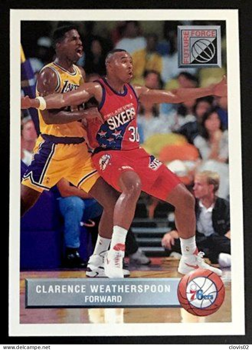 P49 Clarence Weatherspoon FF - Philadelphia 76ers - Carte Upper Deck 1992-93 McDonald's NBA Basketball - Andere & Zonder Classificatie