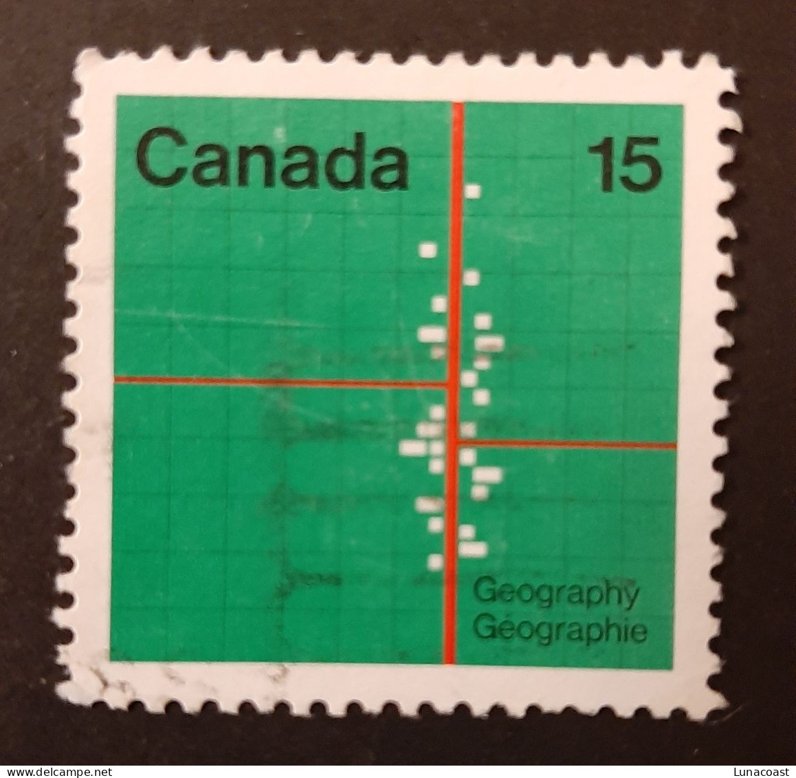 Canada 1972 USED Sc.#883p  15c,  Tagged GT2, Earth Sciences - Oblitérés