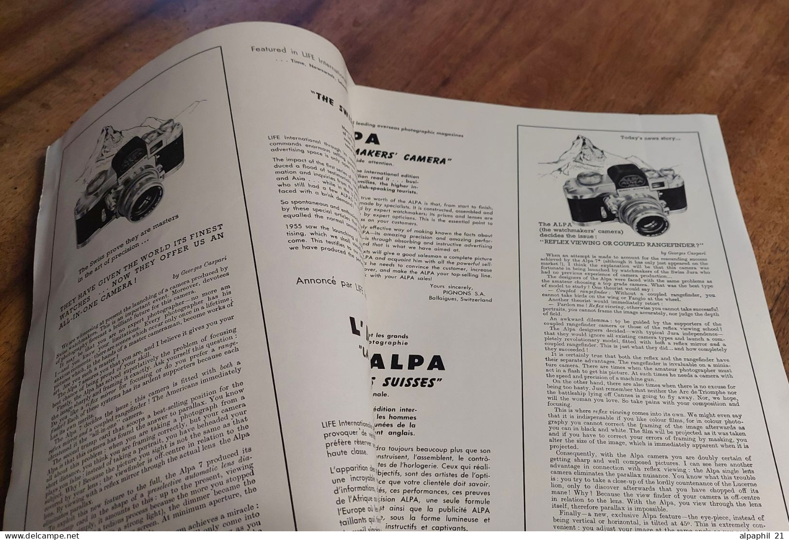 Alpa Reflex, Brochure - Zubehör & Material