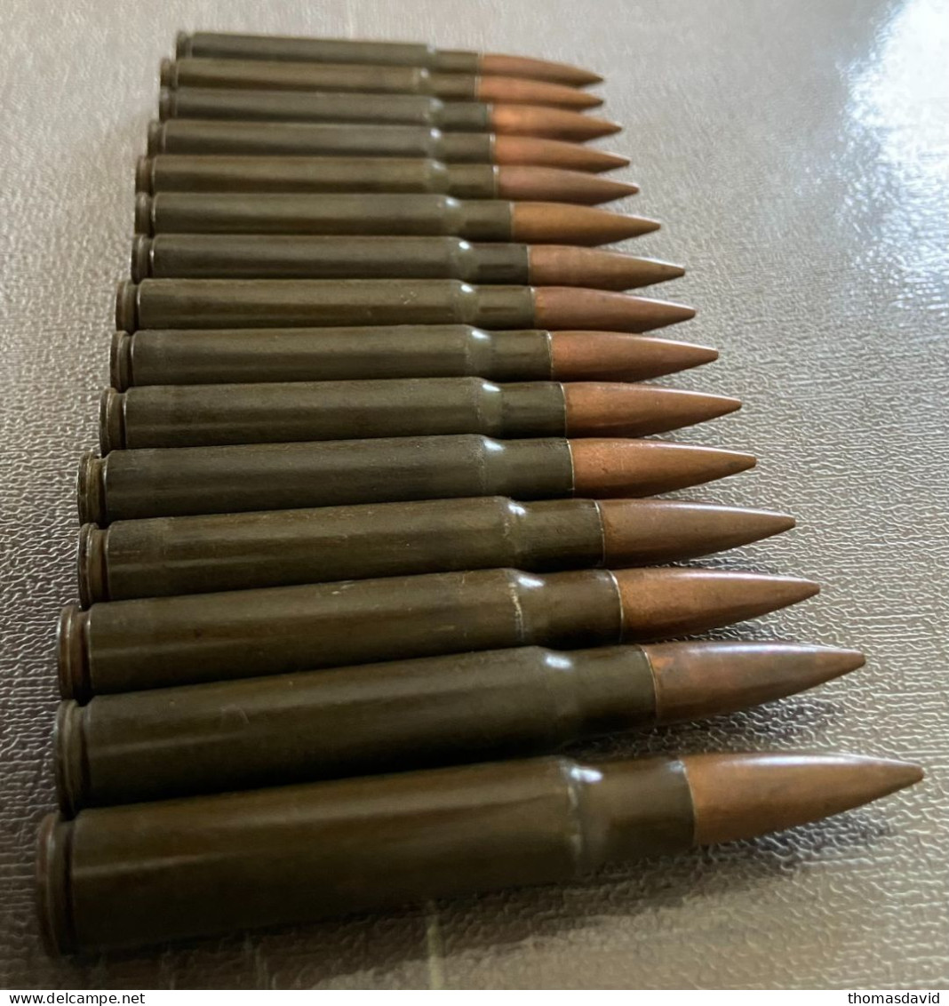 Lot De 15 Cartouches  Hlc/St*/5/44. 7,92 Mm Mauser 39-45. Ww2. ( Cartouche 8x57 ) Etat Neuf. - Armes Neutralisées