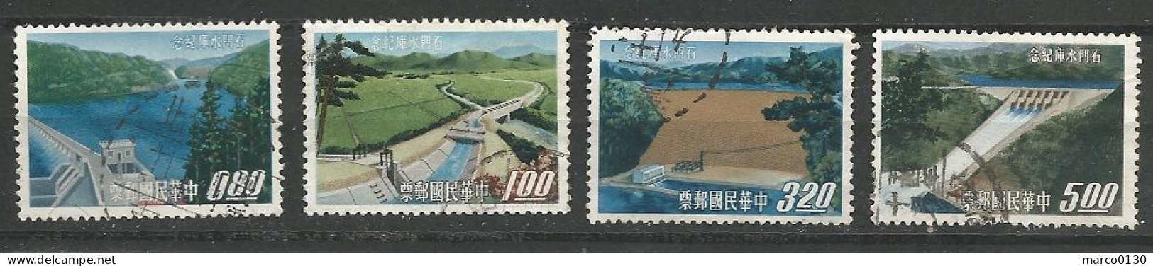 FORMOSE (TAIWAN) N° 472 + N° 473  + N° 474 + N° 475 OBLITERE - Used Stamps