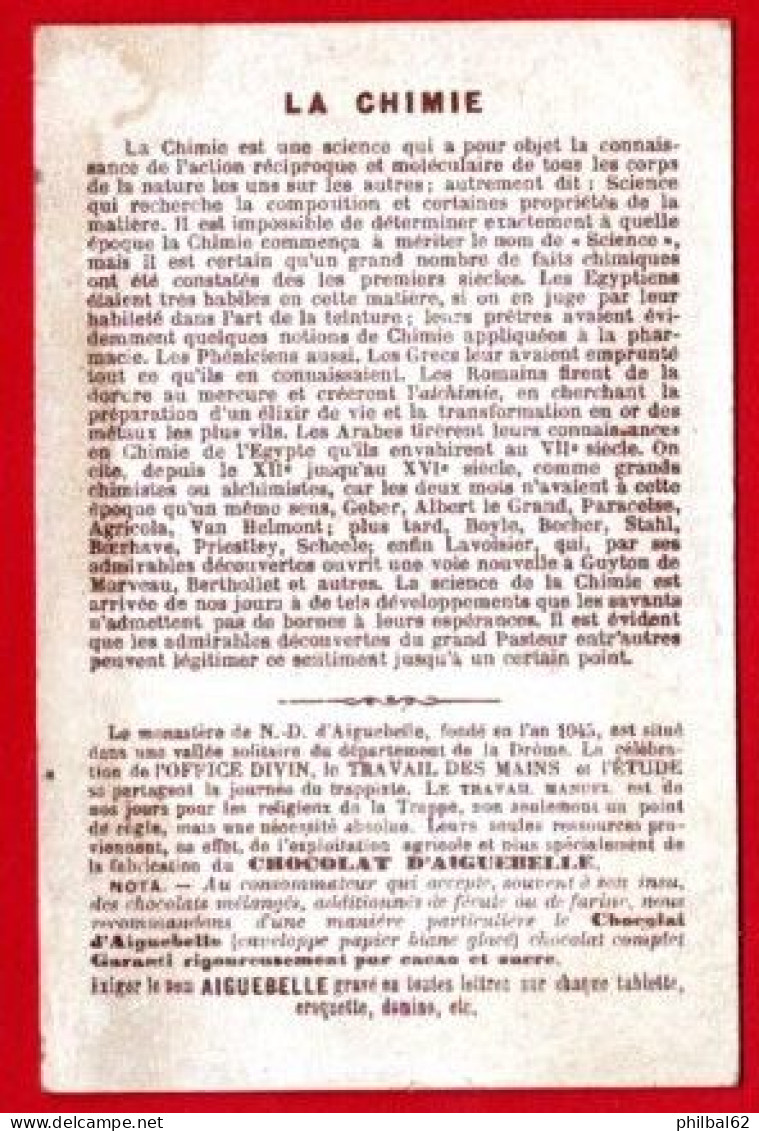 Chromo Aiguebelle : Série Les Sciences. La Chimie... - Aiguebelle