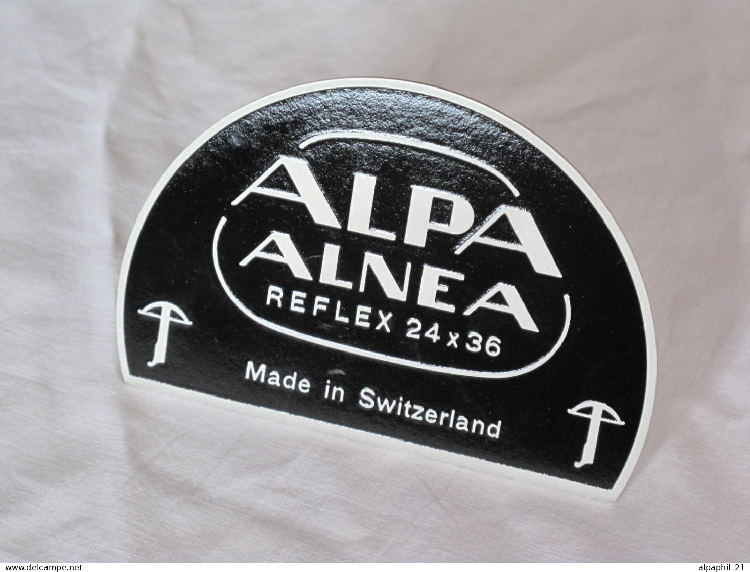 Alpa Reflex, Metal Display Sign - Black - Zubehör & Material