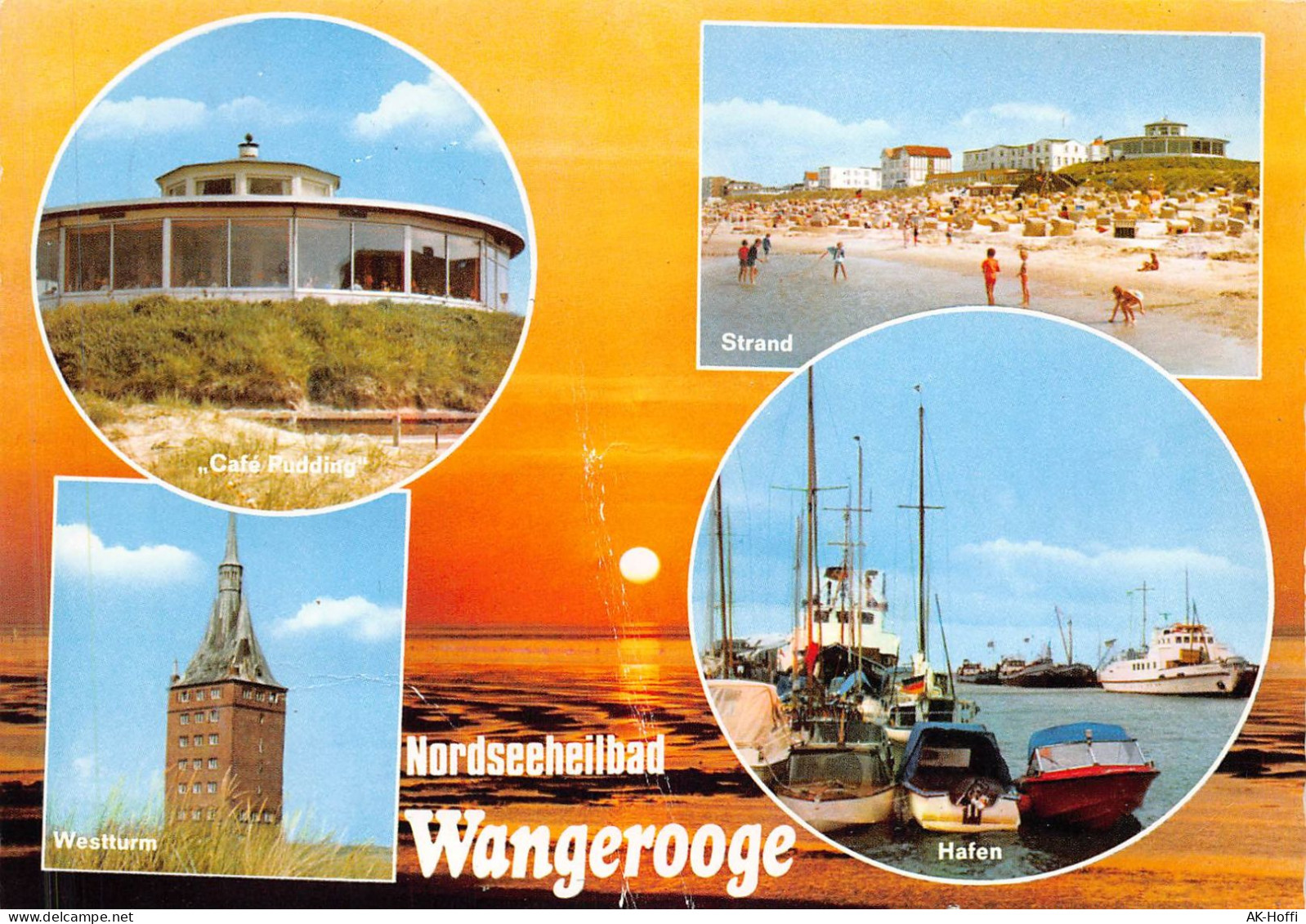 Wangerooge - Hafen Strand Cafe Pudding Westturm - Wangerooge