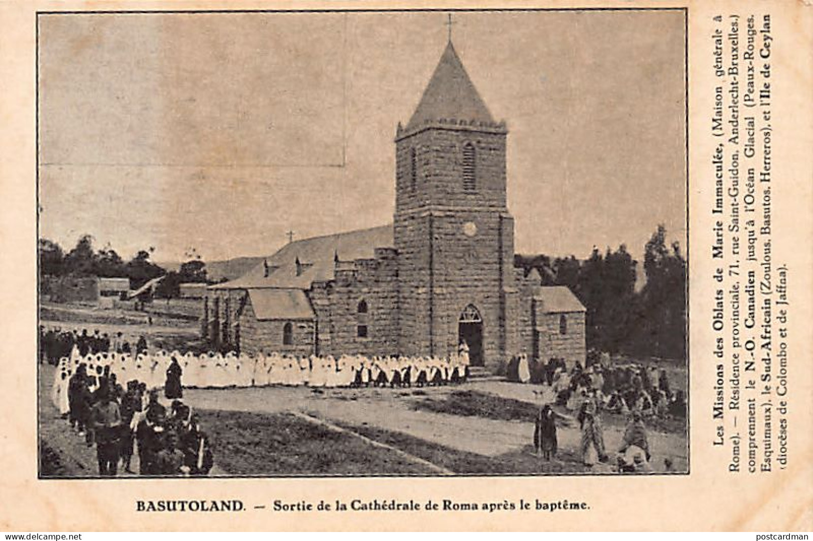 Lesotho - ROMA - Exit From The Cathedral After The Baptism - Publ. The Missions Of The Oblates Of Mary Immaculate - Lesotho