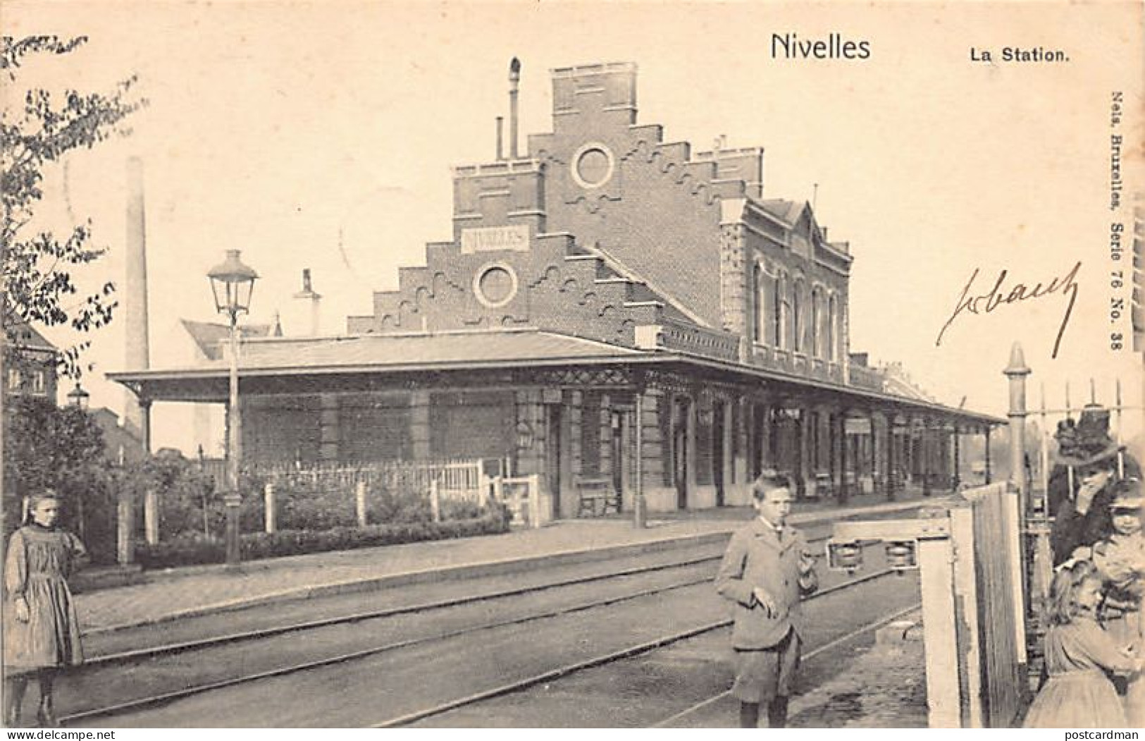 Belgique - NIVELLES (Br. W.) La Station - Ed. Nels Série 76 N. 38 - Nijvel
