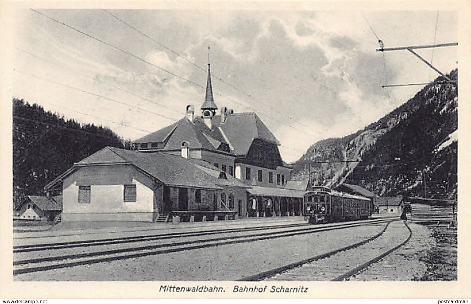 Österreich - Scharnitz (T) Mittenwaldbahn - Bahnhof - Scharnitz