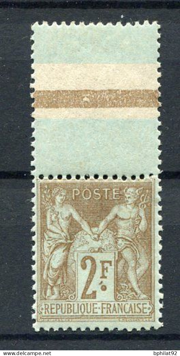 !!! TYPE SAGE N°105 NEUF ** BORD DE FEUILLE, SIGNE - 1898-1900 Sage (Type III)