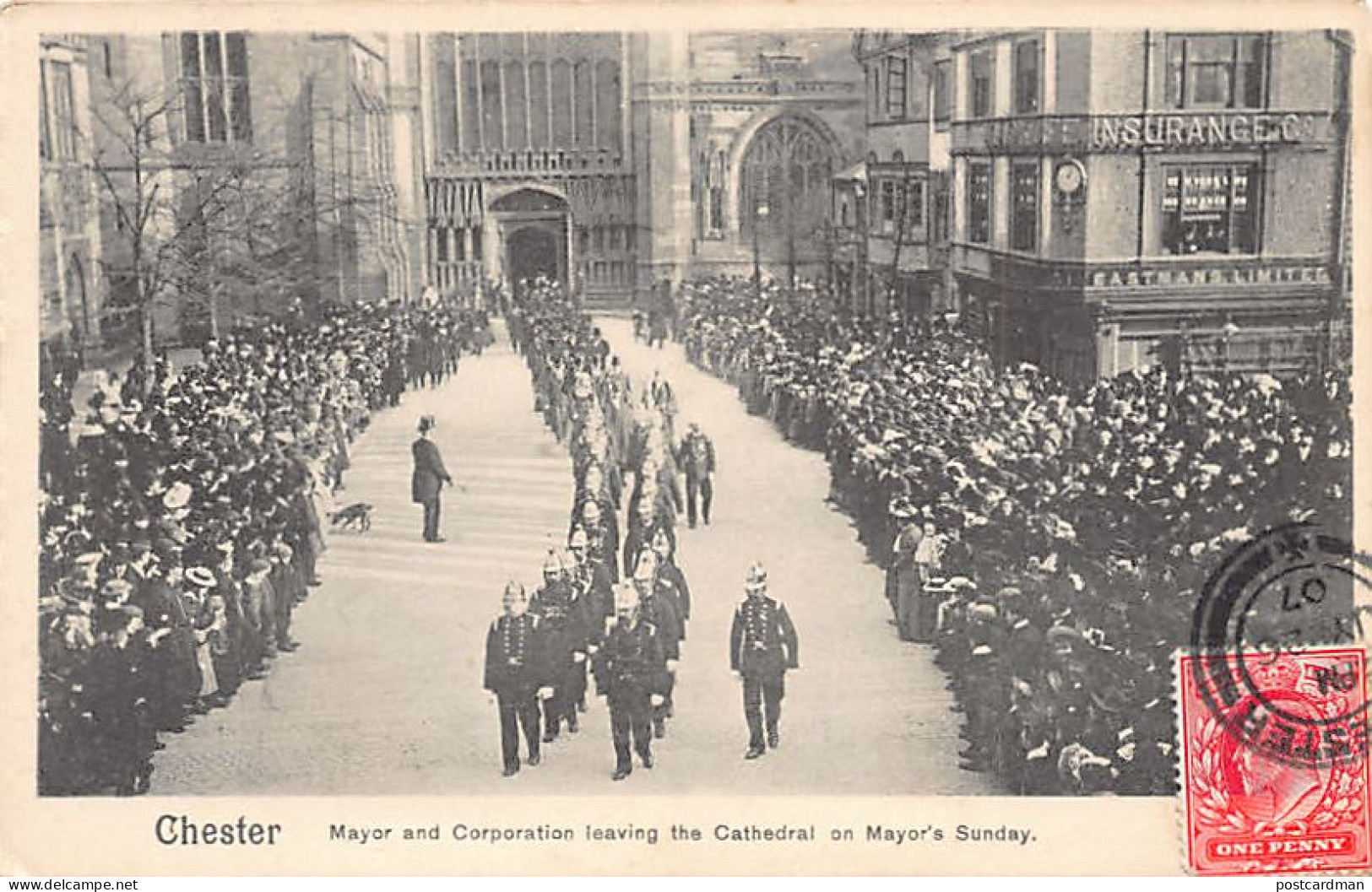 England - CHESTER Mayor And Corporation Leaving The Cathedral On Mayor's Sunday - Chester