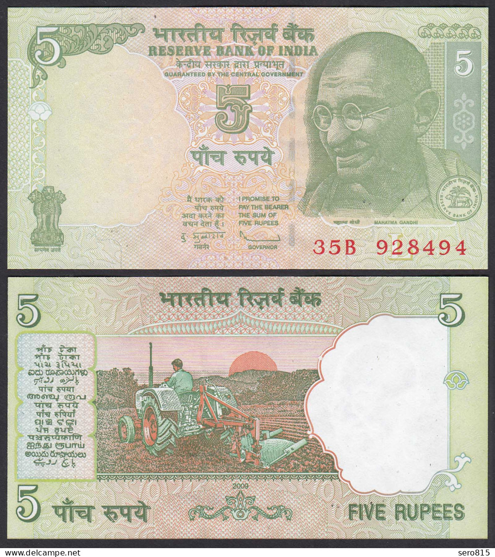 Indien - India - 5 RUPEES Pick 94 Ab 2009 UNC (1) Letter L    (30942 - Sonstige – Asien