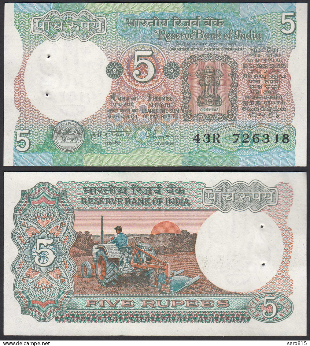 Indien - India - 5 RUPEES 1975 Pick 80r AUNC (1-) Letter B    (30921 - Sonstige – Asien
