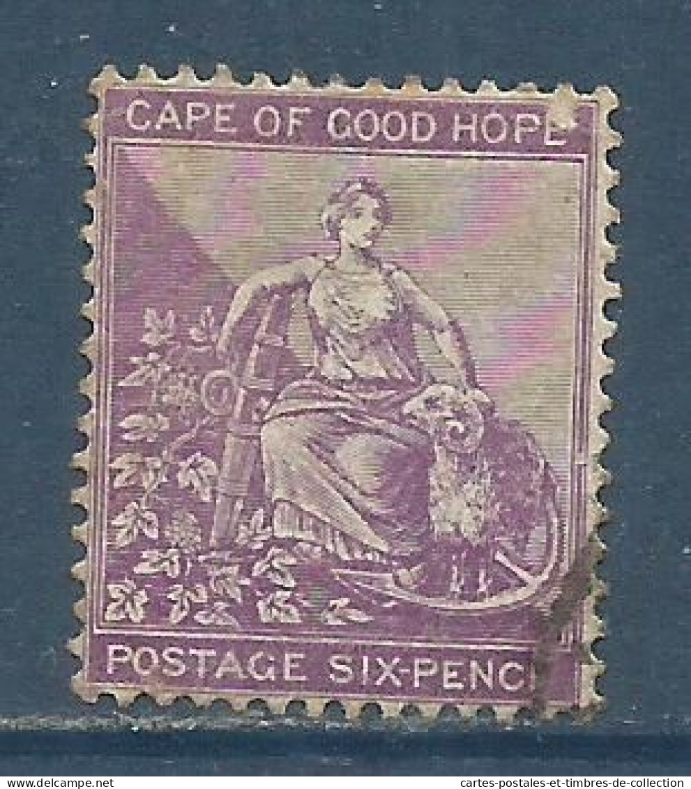 CAP DE BONNE ESPERANCE , Colonie Britannique , 6 P. , 1864 -1876 , N° YT 37  , µ - Cape Of Good Hope (1853-1904)