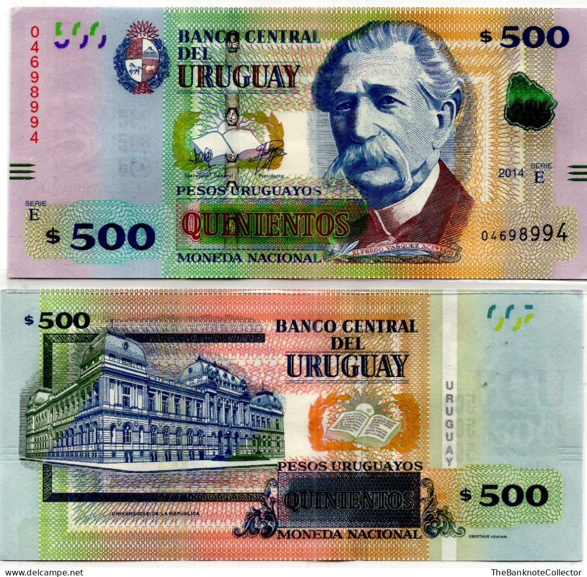 Uruguay 500 Pesos 2014 Serie E P-97 UNC - Uruguay