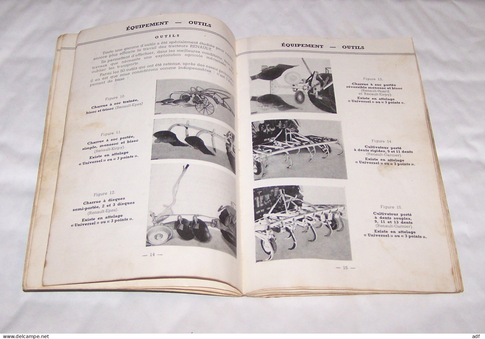 GUIDE D'UTILISATION ET D'ENTRETIEN TRACTEUR RENAULT TYPE R. 7050, 1956, AGRICULTURE, TRACTEURS - Trattori