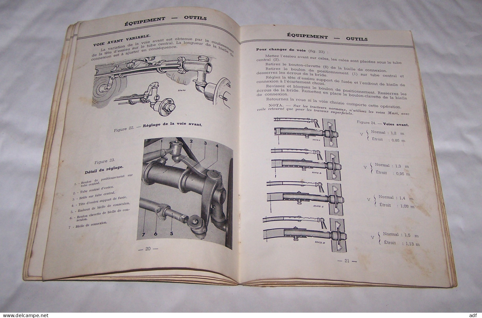 GUIDE D'UTILISATION ET D'ENTRETIEN TRACTEUR RENAULT TYPE R. 7050, 1956, AGRICULTURE, TRACTEURS - Tracteurs