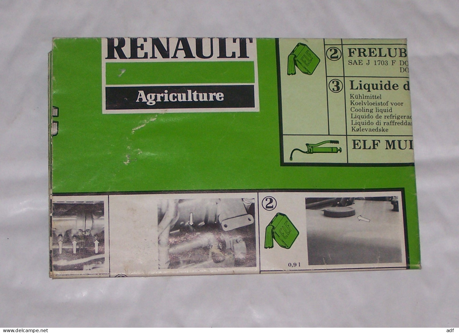 AFFICHE RENAULT AGRICULTURE, ENTRETIEN PERIODIQUE TRACTEUR, TRACTEURS, AGRICULTURE, MATERIEL AGRICOLE