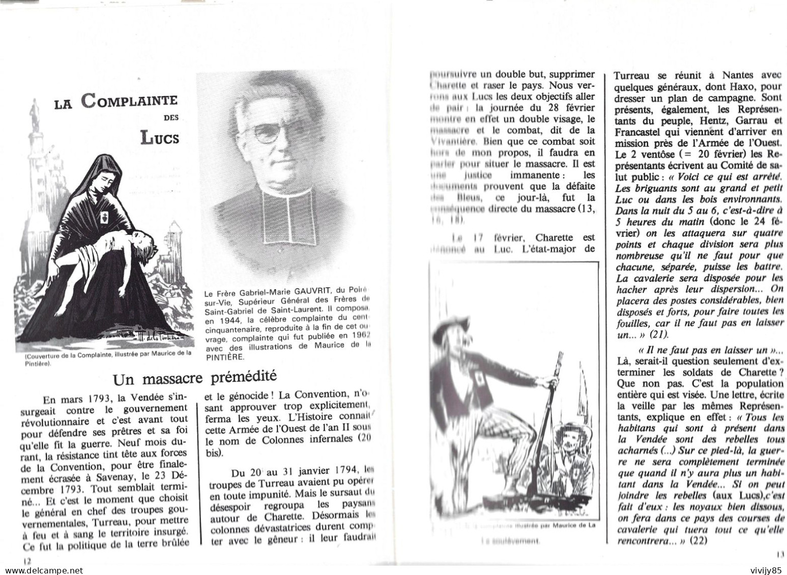85 - Livre Illustré De 167 Pages " Le Massacre Des LUCS SUR BOULOGNE " Et Le Martyrologe Du Curé Barbedette - Pays De Loire