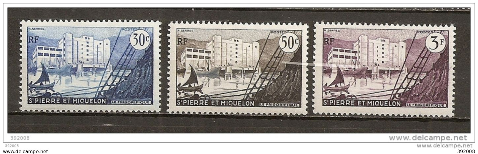 1955 - N° 348 à 350*MH - Frigorifique - Ungebraucht