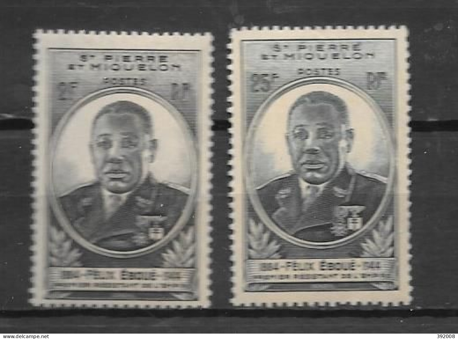 1945 - 323 à 324**MNH - Félix Eboué - Ungebraucht