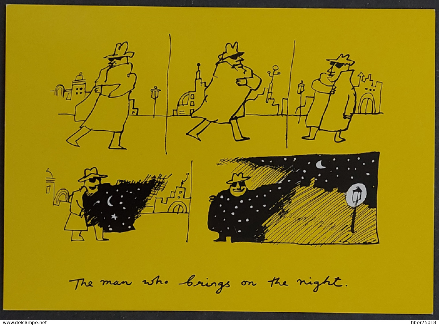 Carte Postale - The Man Who Brings On The Night. (bande Dessinée) - Comics