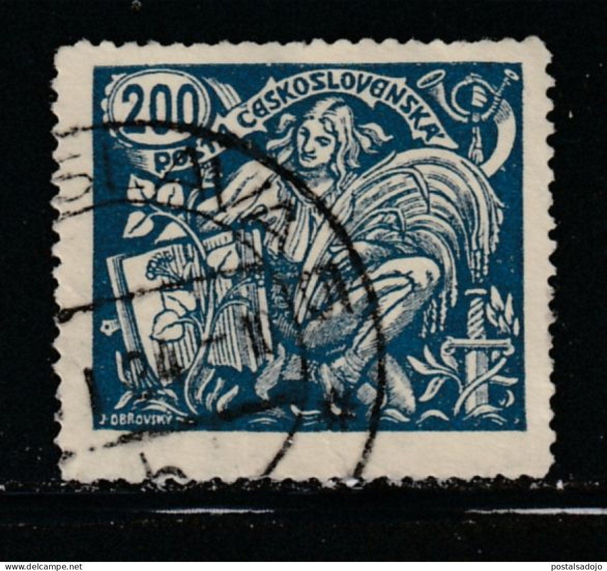 TCHECOSLOVAQUIE 483  // YVERT 186 // 1923 - Used Stamps