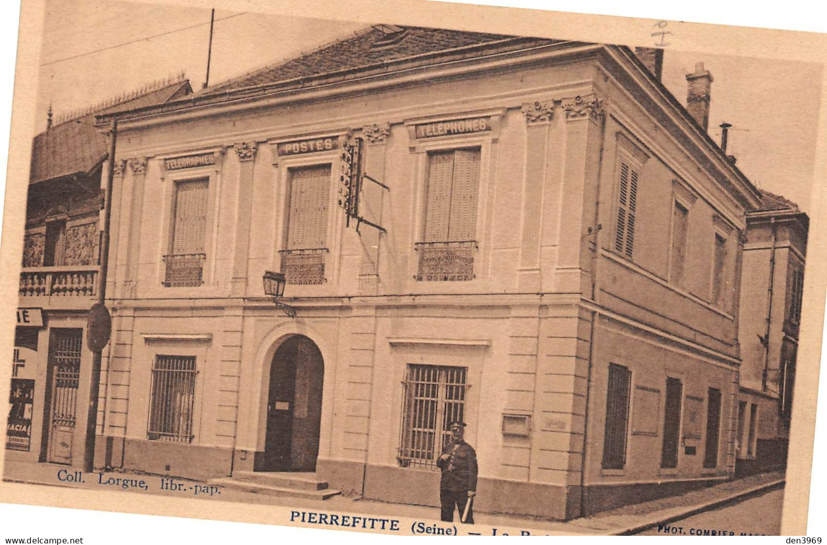 PIERREFITTE (Seine-Saint-Denis) - La Poste - Policier - Voyagé 1948 (2 Scans) Abry, 70 Rue Petit à Paris 19e - Pierrefitte Sur Seine