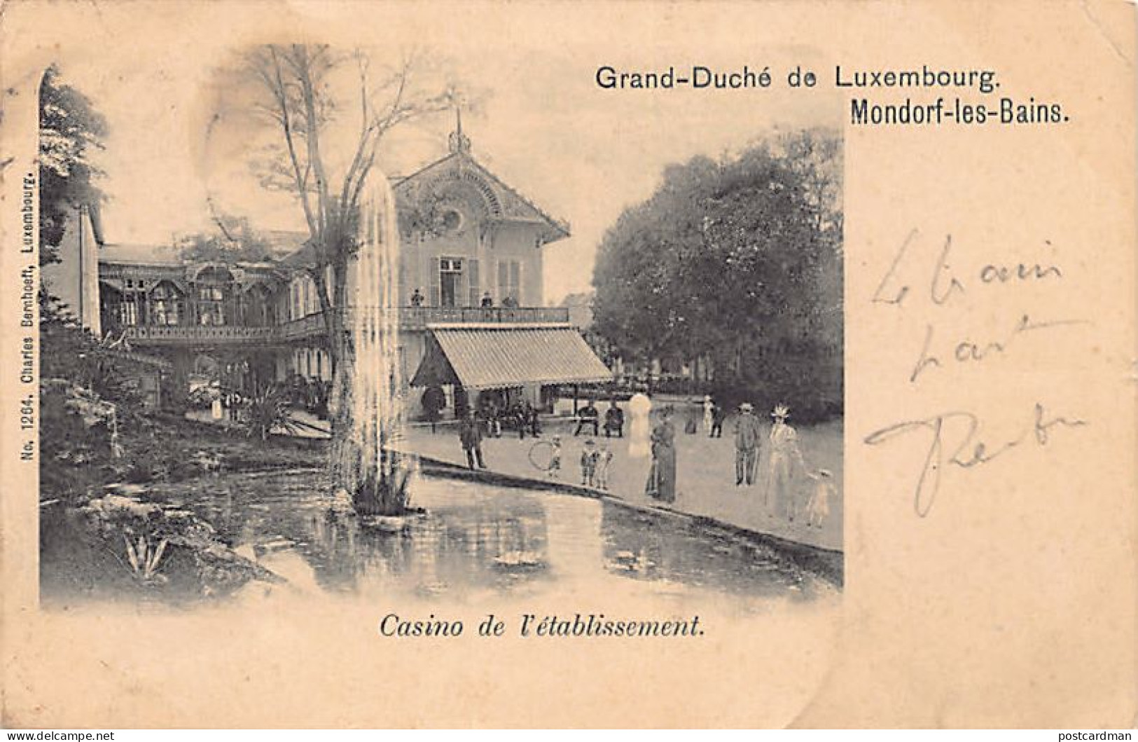 Luxembourg - MONDORF LES BAINS - Casino De L'Etablissement - Ed. Charles Bernhoeft 1264 - Mondorf-les-Bains