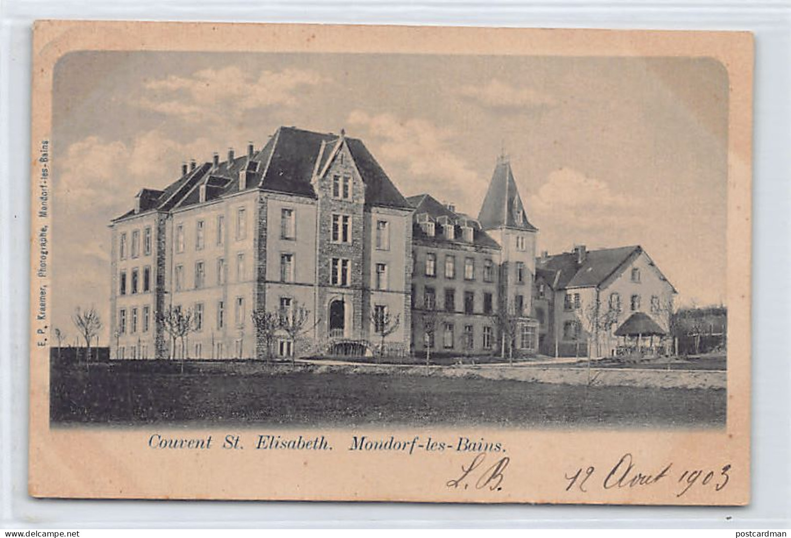 Luxembourg - MONDORF LES BAINS - Couvent St. Elizabeth - Ed. E. P. Kraemer  - Bad Mondorf