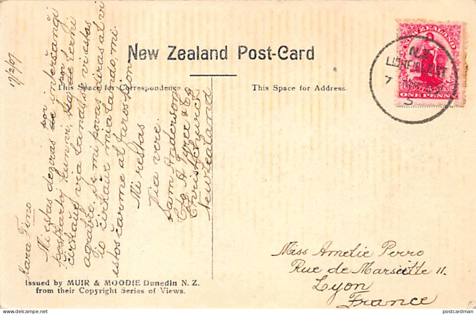 New Zealand - CHRISTCHURCHCathedral Square - Publ. Muir & Moodie 951 - New Zealand