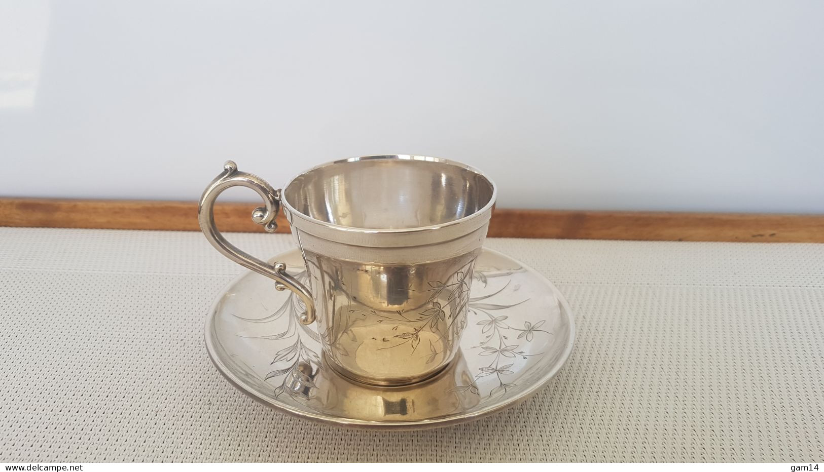 Tasse Et Sa Sous-tasse En ARGENT. Poinçons Minerve + DOUTRE-ROUSSEL - 1911/1913 - Silverware