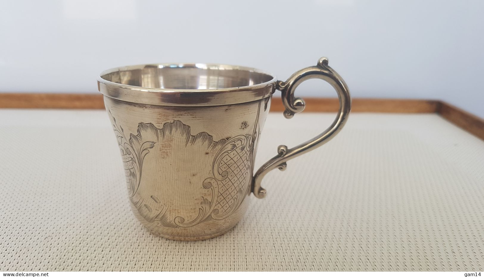 Tasse Et Sa Sous-tasse En ARGENT. Poinçons Minerve + DOUTRE-ROUSSEL - 1911/1913 - Silverware