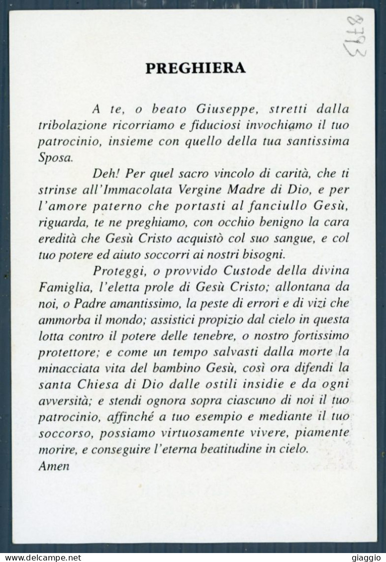 °°° Santino N. 8793 - S. Giuseppe °°° - Religión & Esoterismo