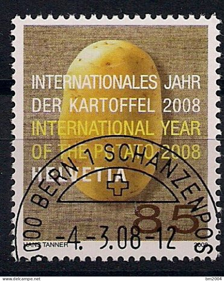 2008  Schweiz Mi.  2043 FD-used    Internationales Jahr Der Kartoffel - Gebraucht