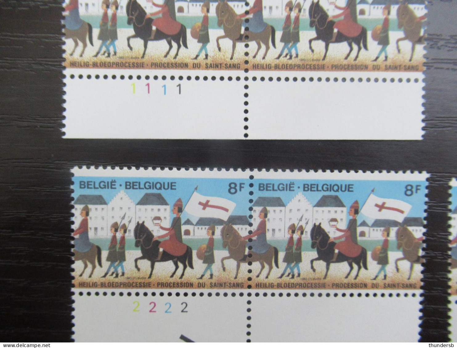 2090 En 2090A 'Bloedprocessie Brugge' - Postfris ** - Volledige Set Plaatnummers - 1981-1990